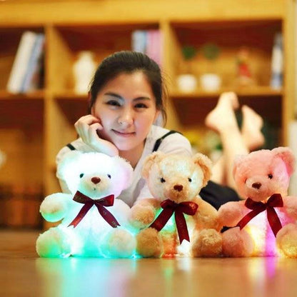 Plush toy teddy bear glowing bear doll creative gift